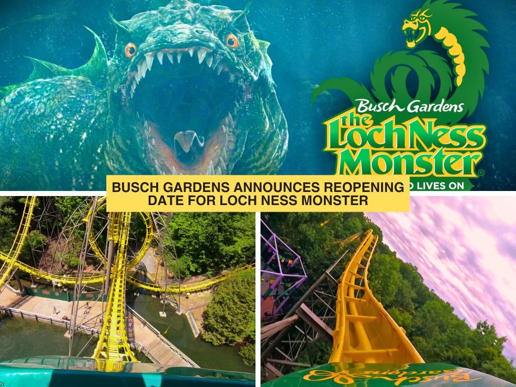 Busch gardens anuncia fecha de reapertura Loch Ness 