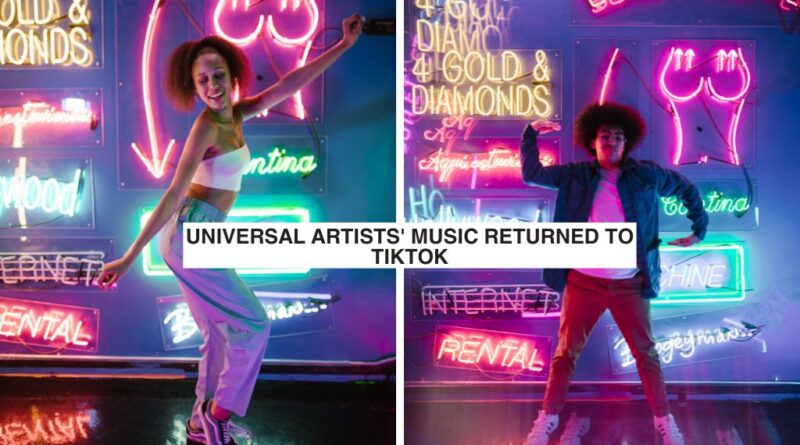 universal music y tiktok se reconcilian