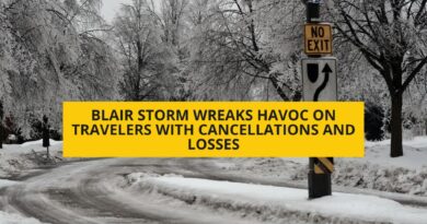 La tormenta Blair: cancelaciones y pérdidas