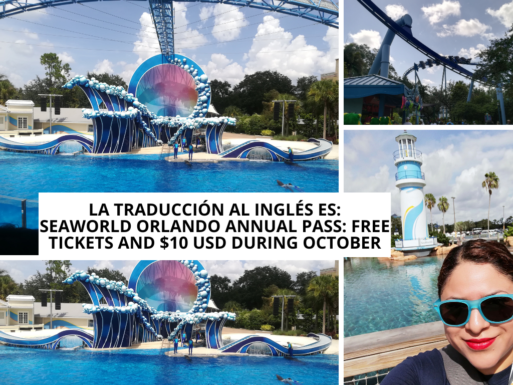 Pase anual SeaWorld Orlando: boletos gratis y $10 USD durante octubre